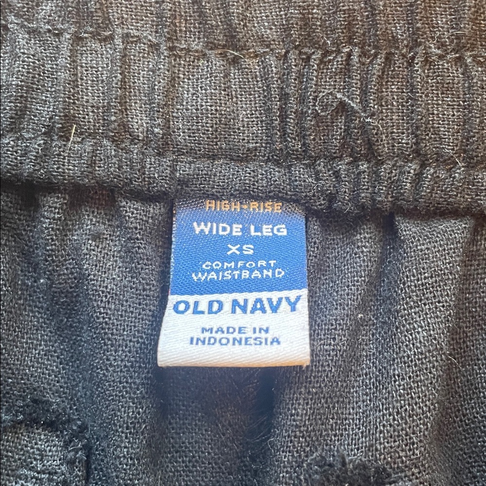 Old Navy Black High-Waisted Wide-Leg Pants XS - Picture 2 of 6